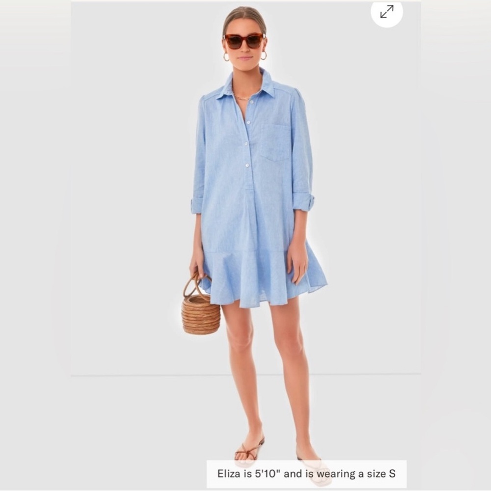Tuckernuck Light Blue Long Sleeve Dress